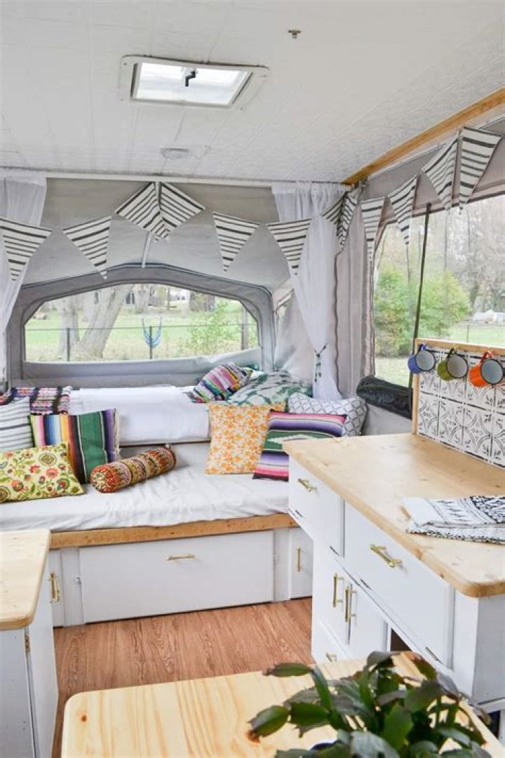 Are there any interior lights on my Pop Up camper?
