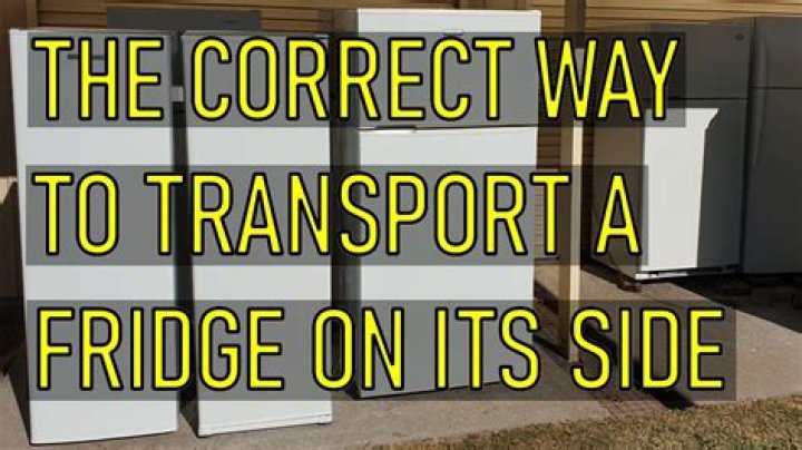 Can a fridge be turned on while driving?