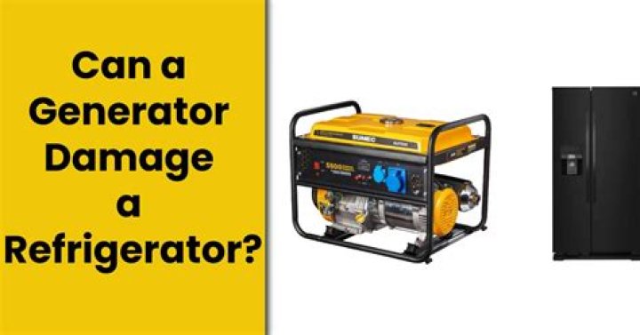 Can a generator support a refrigerator?