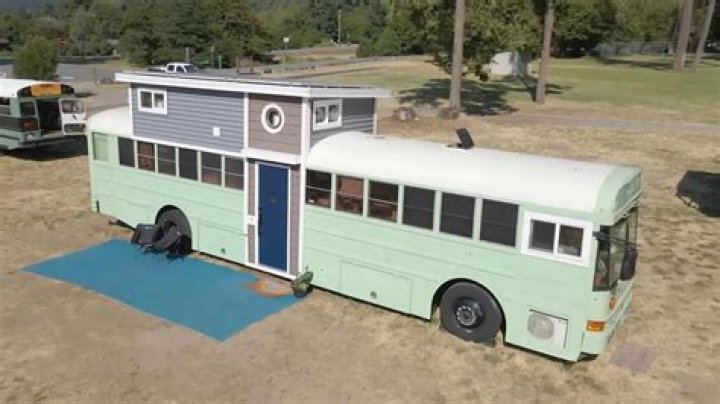 Can a school bus be converted to a house?