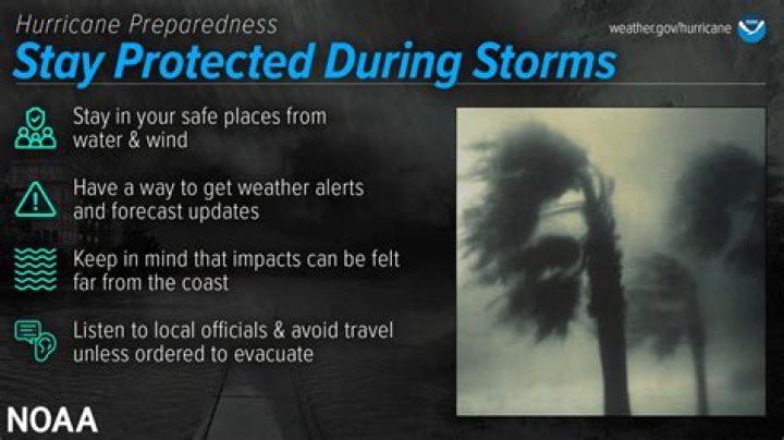 Can AC be on during storm?
