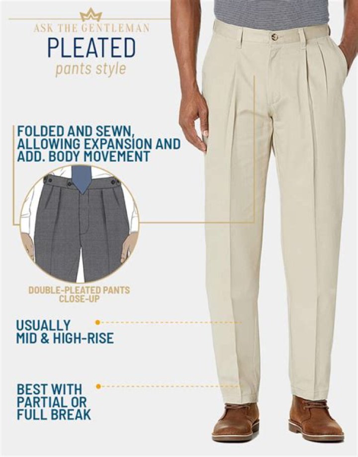 Can flat front pants be pleated?