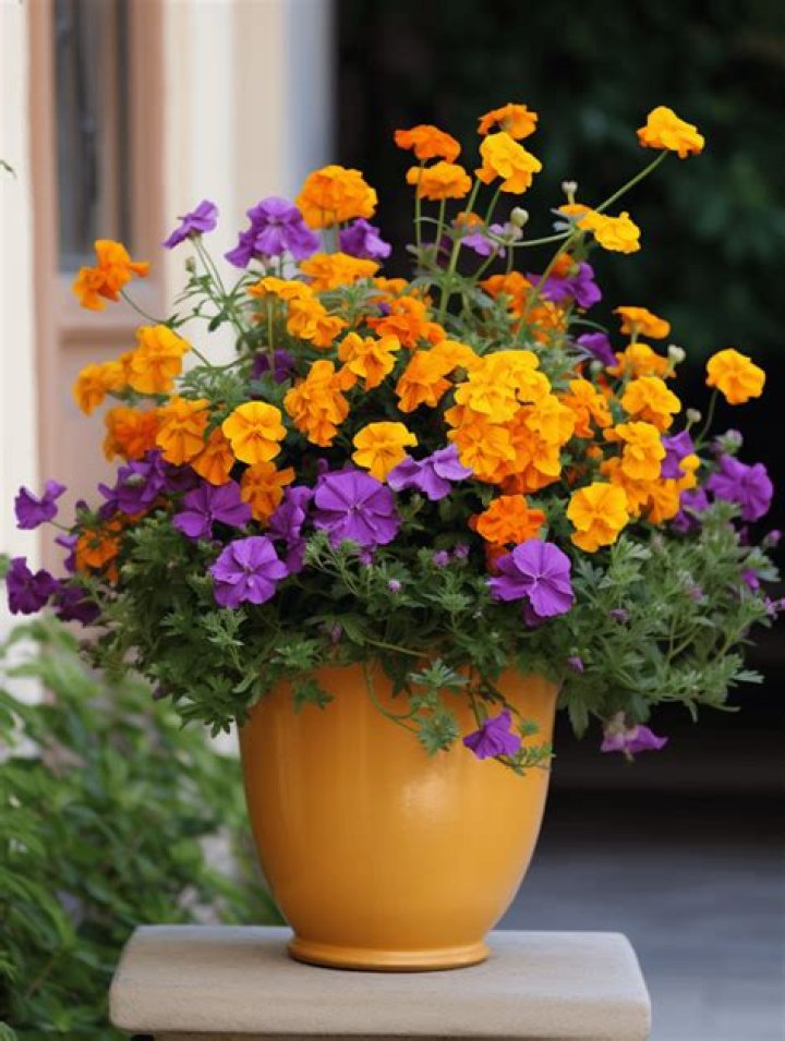 Can lavender and marigolds be planted together