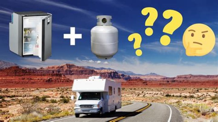 Can you run a RV fridge on propane while driving?