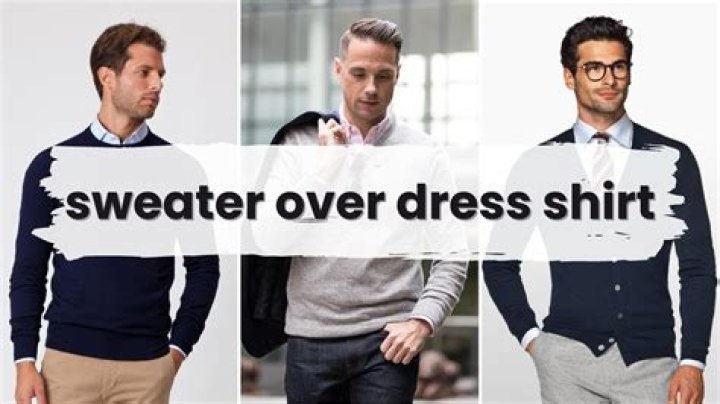 Can you wear a sweater over a button-down?