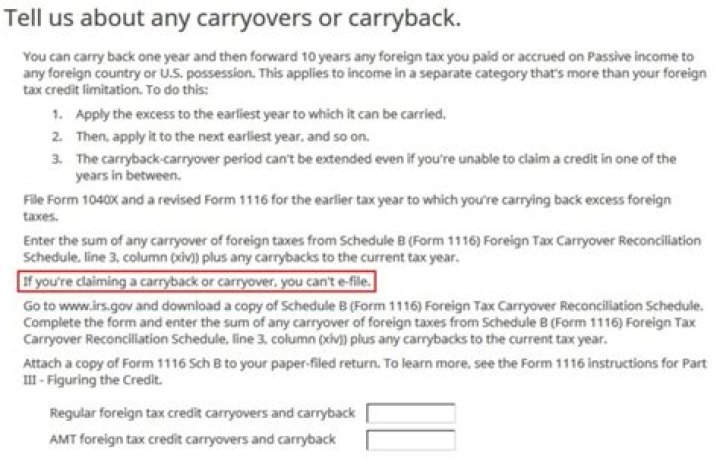 Carryover Provision - How To Discuss