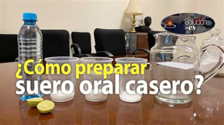 ¿Cómo hacer suero casero para adultos