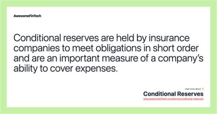 Conditional Reserves - How To Discuss