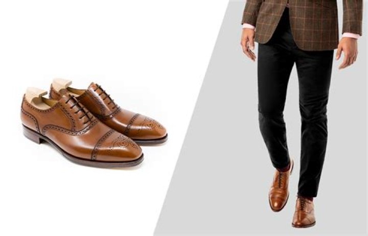 Do brown shoes look good with black pants?