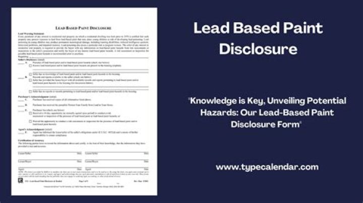 Does a landlord have to remove lead paint