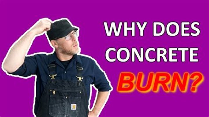 Does cement burn in a fire