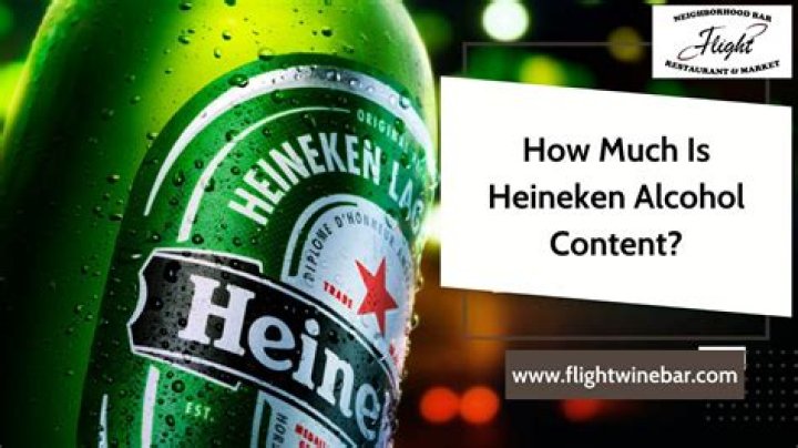Heineken alcohol content - How To Discuss