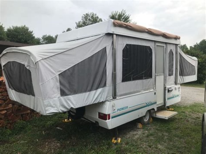 How big is a Coleman Fleetwood pop up roof?