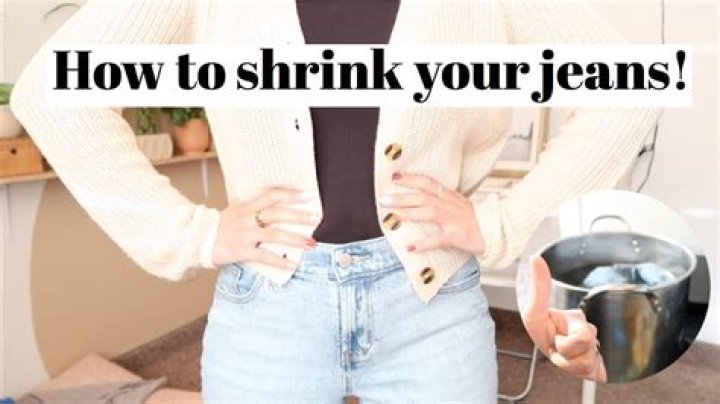 How can I shrink my pants?