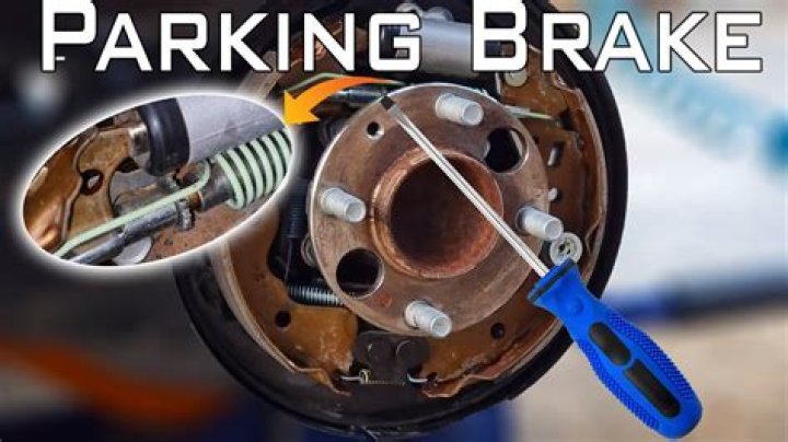 How do I bring my parking brake down?