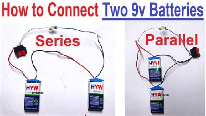 How do I connect two 6-volt batteries in series?