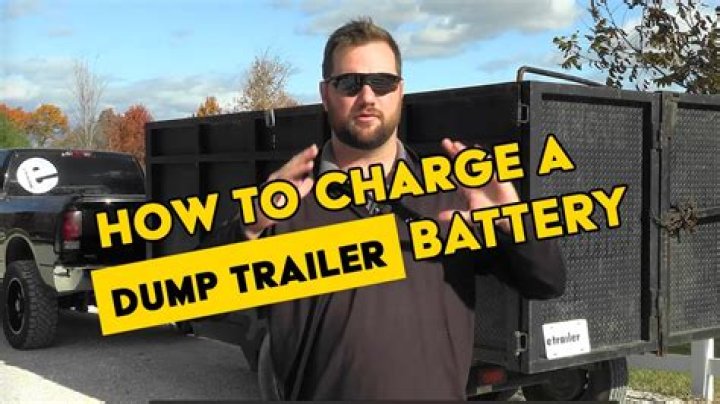 How do you charge a trailer battery with a tow?