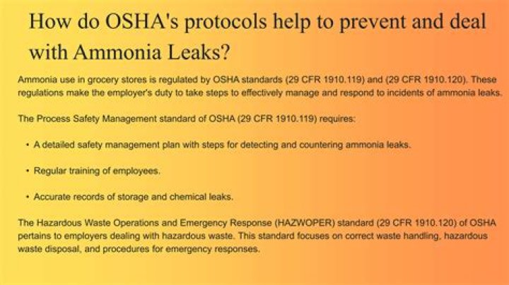 How do you check for ammonia leaks?