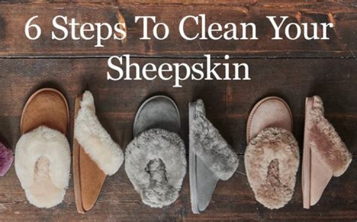 How do you clean sheepskin boots?