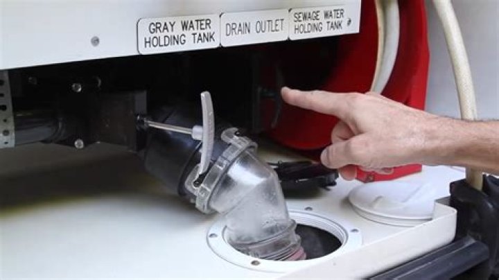 How do you drain an RV GREY water tank?