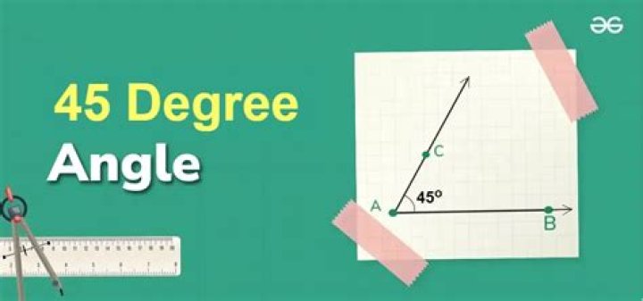 How do you find the 45 degree angle?