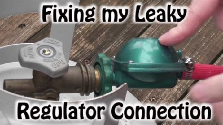 How do you fix a leaky propane hose?
