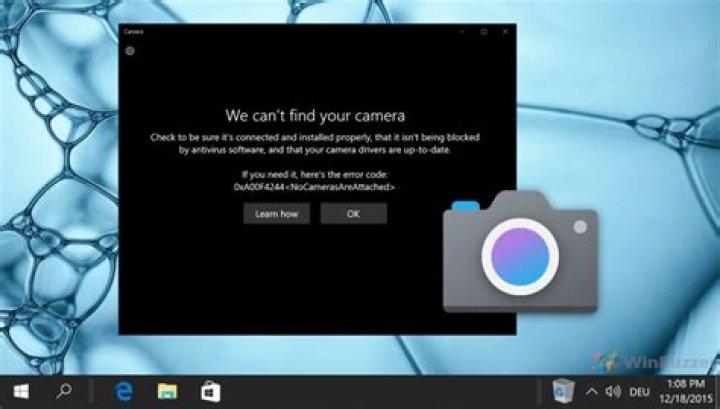 How do you fix your camera when it says camera failed?