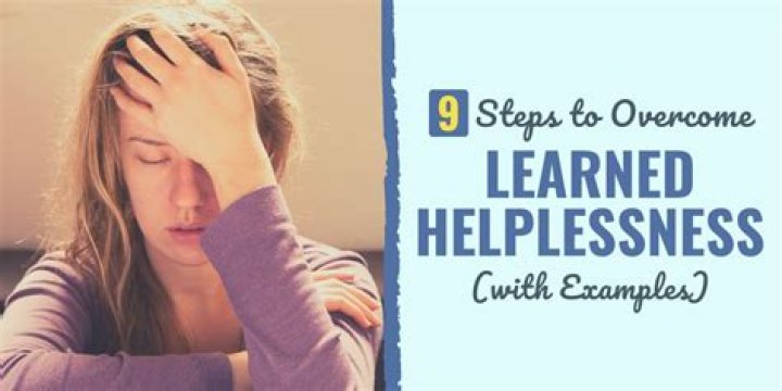 How do you get over learned helplessness