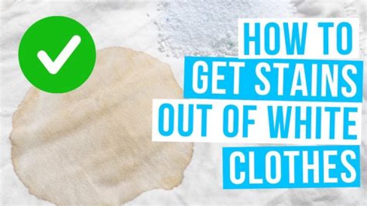 How do you get stains out of white clothes that have already been washed?