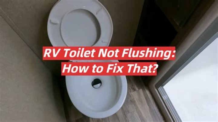 How do you know if your RV toilet is clogged?