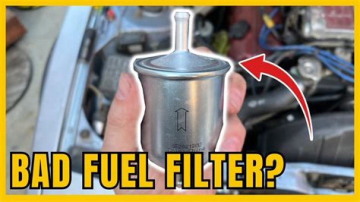 How do you know you need to replace your fuel filter?