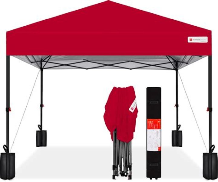 How do you reinforce a pop up canopy?