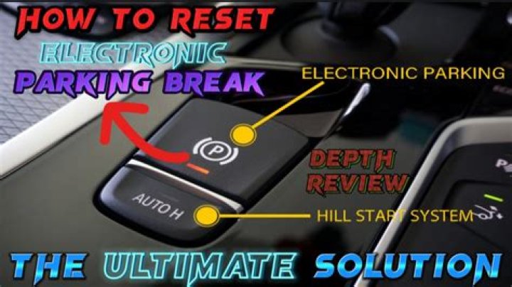 How do you release an electronic emergency brake that is stuck?