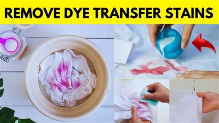 How do you remove color stains from clothes after drying?