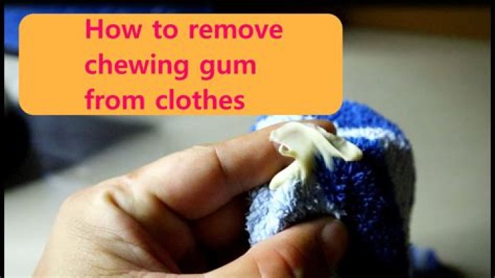 How do you remove dried gum?