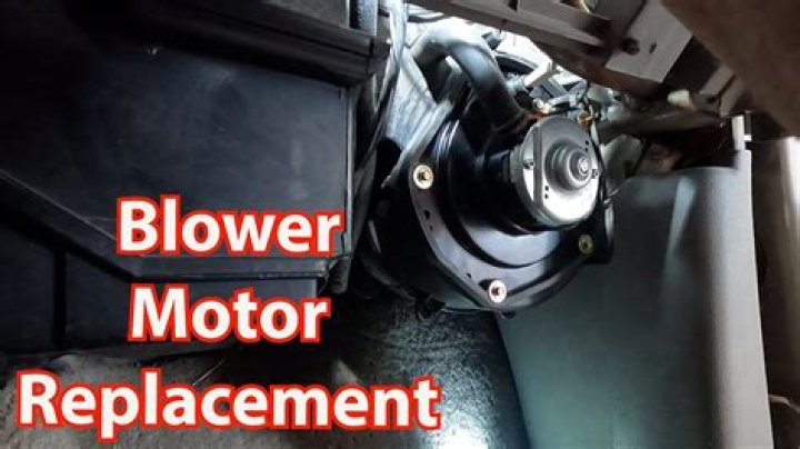 How do you replace a blower motor on a furnace?