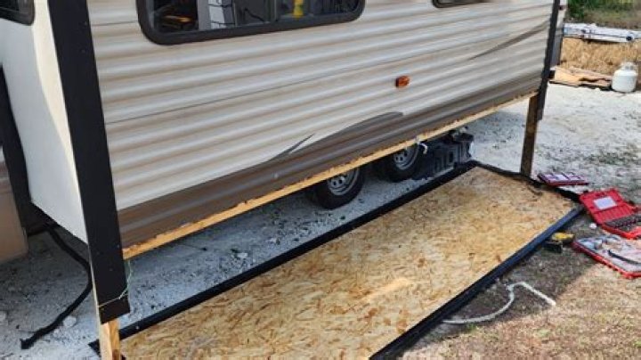 How do you replace a wall on a travel trailer?