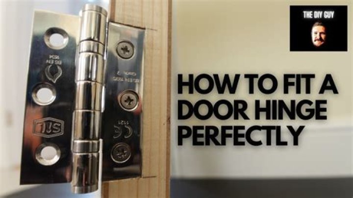 How do you replace hinges on a door?