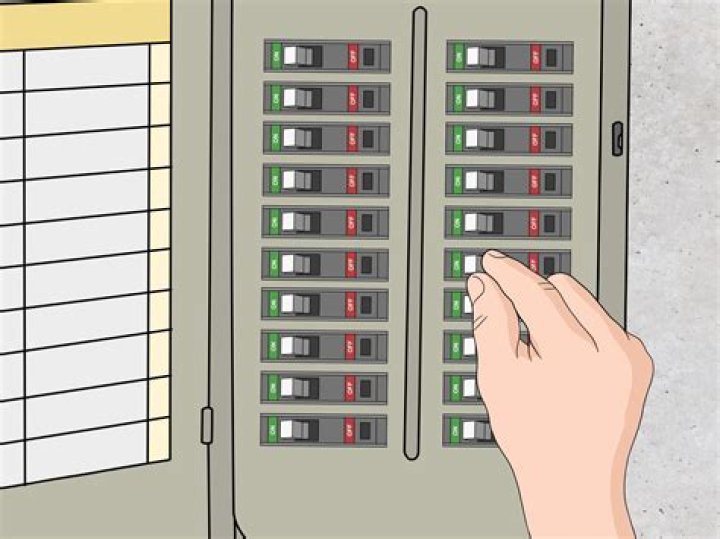 How do you reset a circuit breaker after a circuit overload?