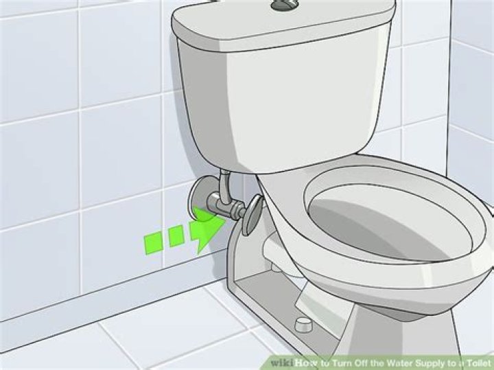 How do you shut off the water supply to a toilet?