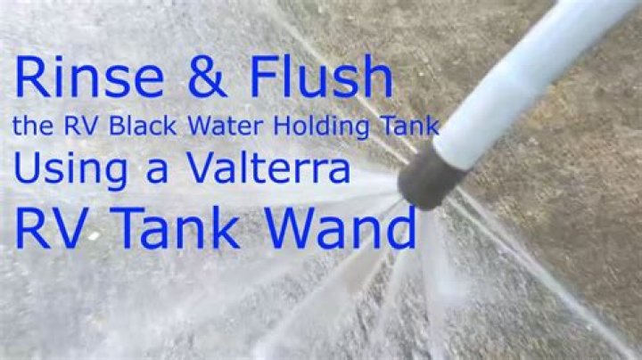 How does a black tank flush work on an RV?