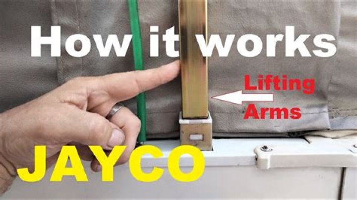 How does a Jayco camping trailer lift work?