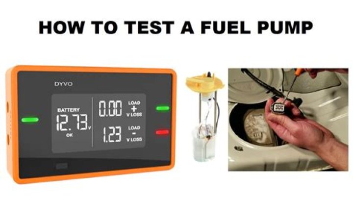 How does a mechanic test a fuel pump?