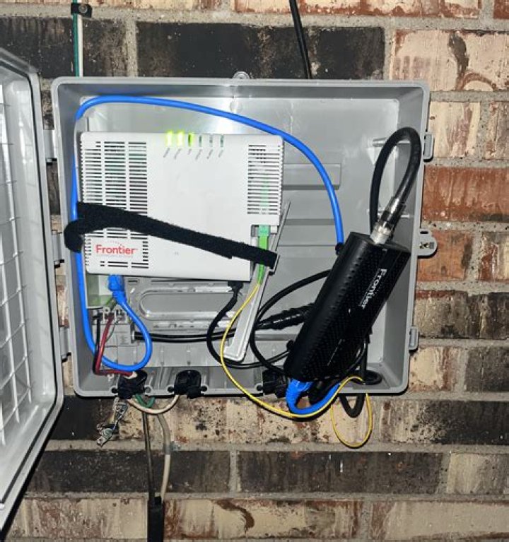How does cable connect to house?