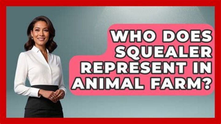 How does squealer represent propaganda
