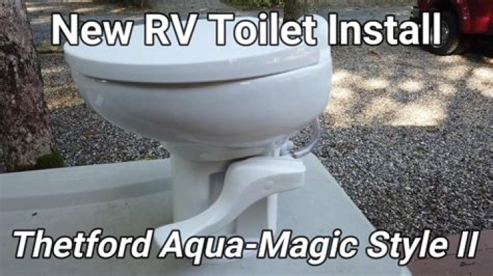 How does the Aqua Magic RV toilet work?