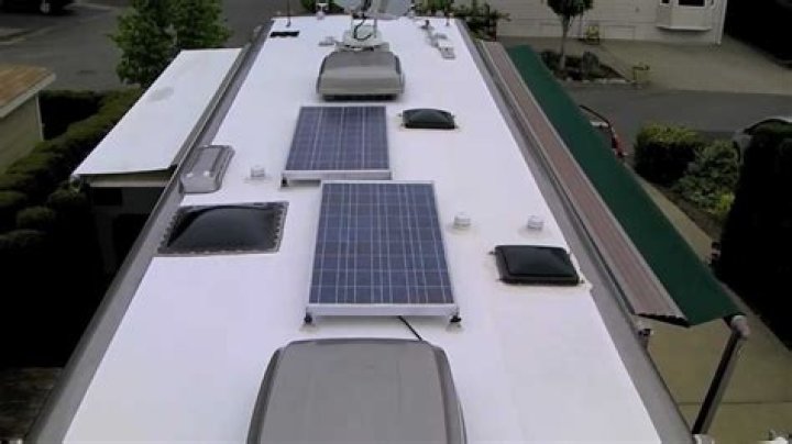 How is an RV roof constructed?