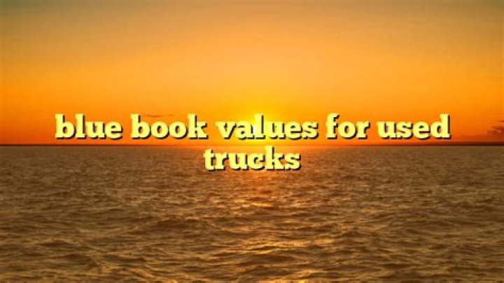 How is blue book value calculated?