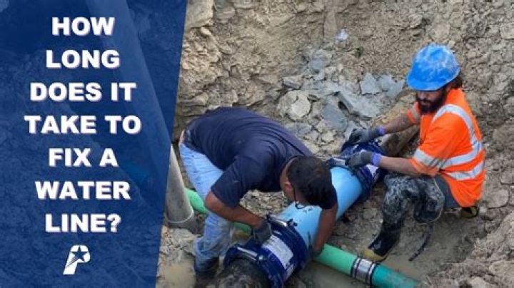 How long does it take to fix main water break?
