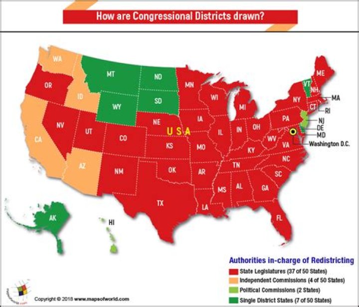 How many congressional districts are in each state